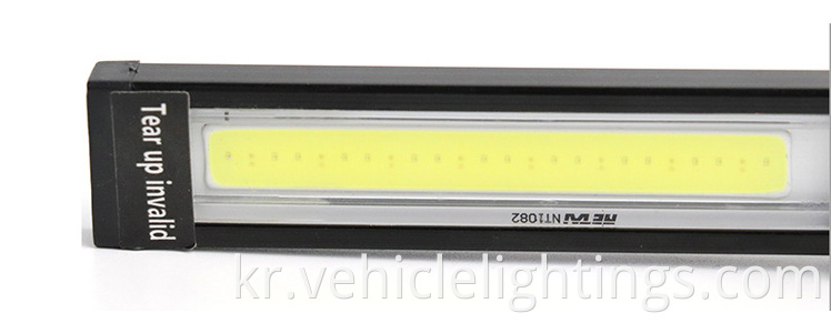 핫 LED 코브 작업 라이트 360도 USB 충전식 고무 덮개 차량 검사 램프를 자석과 후크로 회전